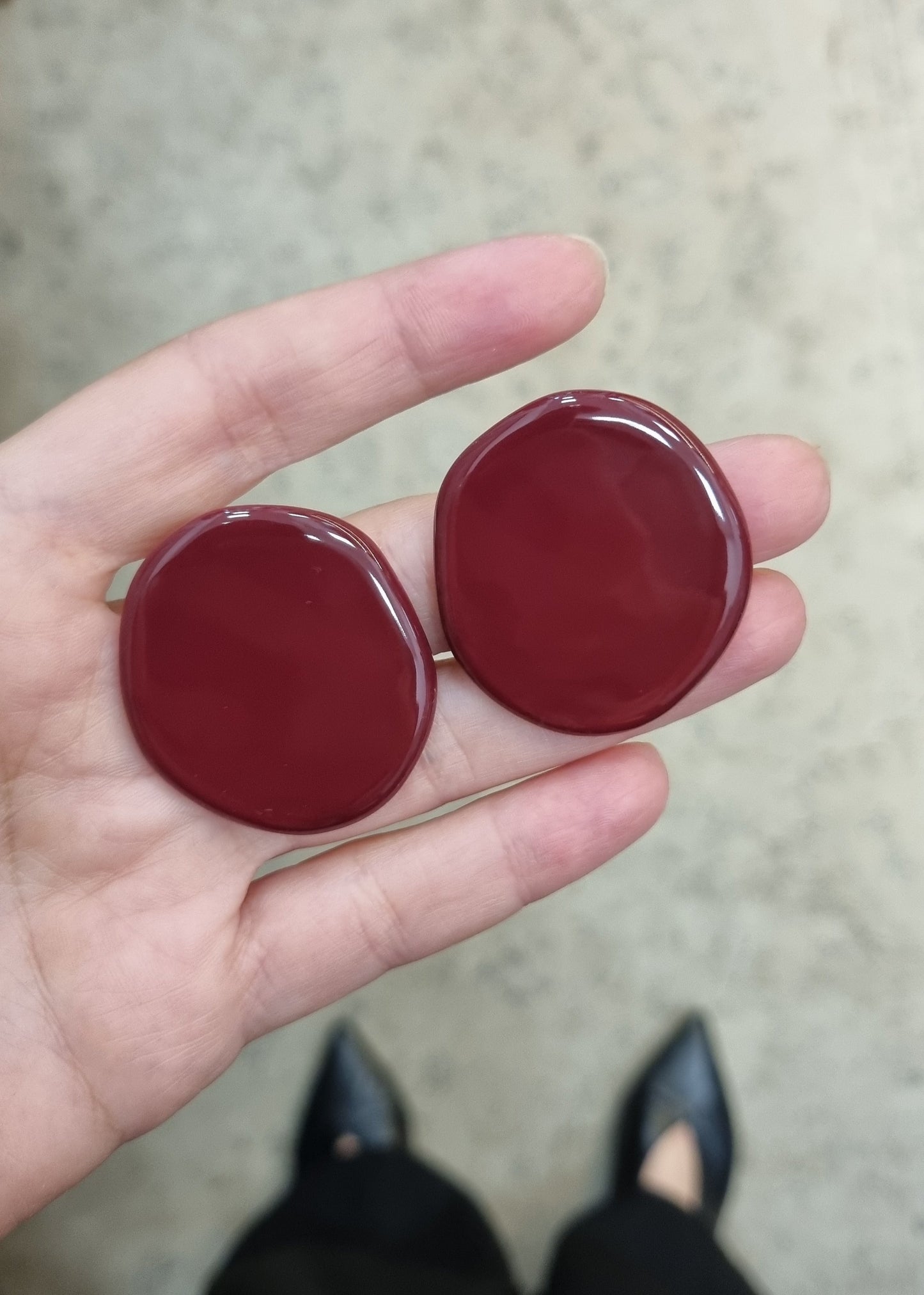 Porcelain earrings #M03