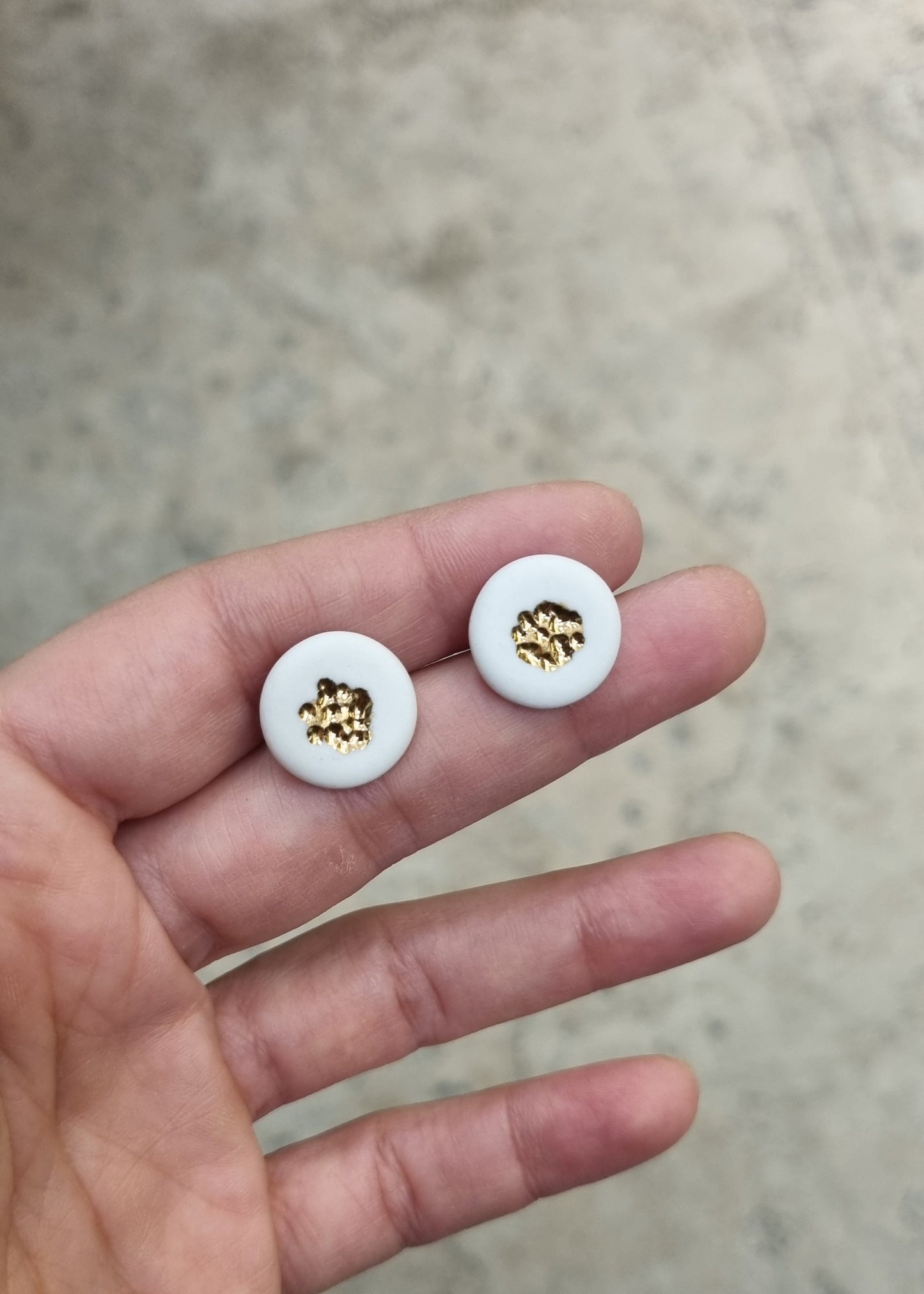 Porcelain earrings L307