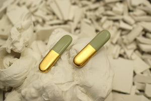 Open image in slideshow, Porcelain earrings #303 + colors
