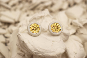 Open image in slideshow, Porcelain earrings #304 + colors
